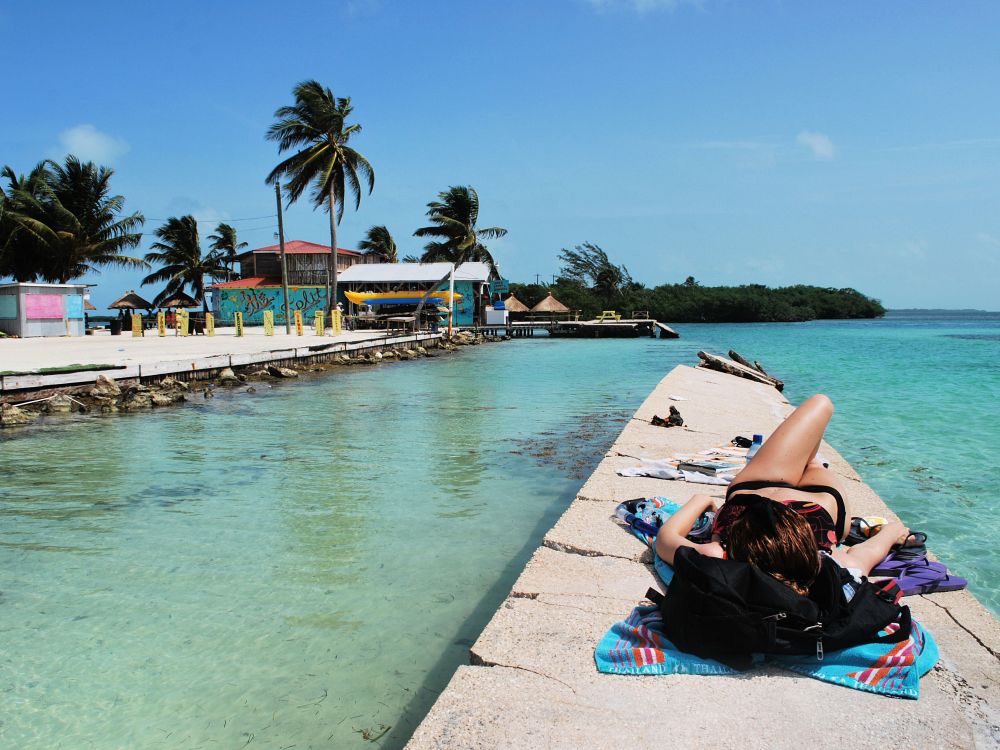 Afslapning på Ambergris Caye