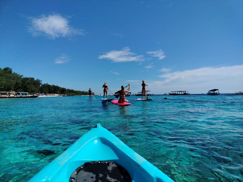 SUP ved Gili-øerne